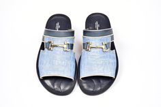 Corrente Crocodile Printed Calfskin Sandal Blue – C&E Fashions Cordovan Shoes, Blue C, Melissa Shoes, Shoe Horn, Shoe Tree, Blue Sandals, Horse Hair, Suede Shoes, Shoe Box