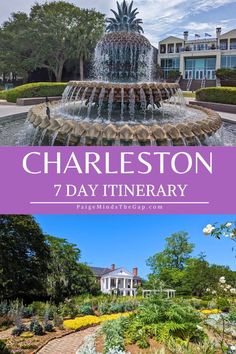 the charleston 7 day itinerary with text overlay