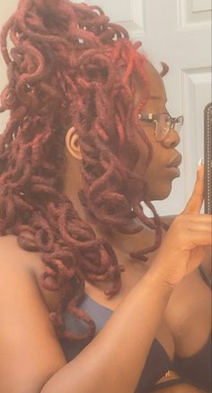 Thick Curly Locs, Curly Locs Hairstyles, Pretty Locs, Curly Locs, Loc Hairstyles, Beautiful Locs