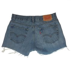 "LEVI'S 505 HIGH WAISTED Cut Off Blue Denim Shorts Size 28 ITEM DESCRIPTION: At Eagleages we are obsessed with high waisted vintage levis short. Absolutely nothing fits like a pair of Vintage Levis short. Why wear a boring old pair of shorts when you can wear one with a history ,and add a little of your own! APPROXIMATE MEASUREMENTS: Waist: 28\" Rise: 9\" Inseam: 2.5\" ITEM CONDITION: Excellent Pre Owned Condition. HISTORY OF LEVI STRAUSS & Co: Levi Strauss & Co. has been innovating sinc Vintage Levi Shorts, Country Cowgirl, Levi's 505, Cowgirl Western, Size 28 Jeans, Levis 505, Blue Denim Shorts, Levi Shorts, Levi Strauss & Co