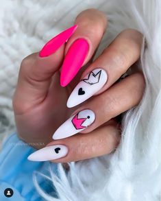 A women's lifestyle destination dedicated to style, entertainment, love, and living beautifully. Art Deco Nails, Black Acrylic Nails, Different Nail Designs, Almond Nail, Nail Photos, Popular Nails, Hot Nails, Funky Nails