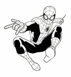 spiderman coloring pages for kids