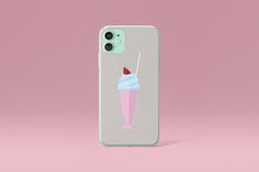 Green iPhone 11 Case With Sweet Drinks Sweet Drinks, Iphone 11 Case