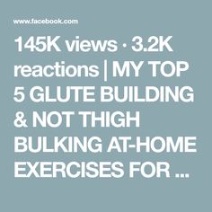 145K views · 3.2K reactions | MY TOP 5 GLUTE BUILDING & NOT THIGH BULKING AT-HOME EXERCISES FOR CURVY WOMEN! #greenscreenvideo #glutes #hamstrings #thicktok #Fitness #fitnesstips #thightiktok | Team Moe Fitness | Team Moe Fitness · Original audio Glute Building, At Home Exercises, Fitness Tips, At Home Workouts, Building