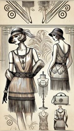 1920 French Fashion, 1920 Goth Fashion, 1920s Art Style, 1920s Drawing, Twenties Aesthetic, 1927 Fashion, 1920 Aesthetic, 1920s England, Flappers 1920s