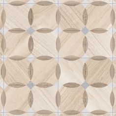 an image of a tile pattern with circles and squares on the floor in beige tones