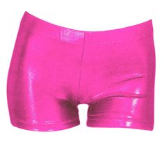 the shiny pink shorts are ready to be worn