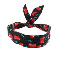 PRICES MAY VARY. Title: Zac's Alter Ego Women's Rockabilly Cherry Print Wire Headband Approx. 90Cm X6.5Cm Black/Red. Product Type: Departments > Women > Accessories > Hats & Caps > Headbands 50s Rockabilly Jewelry, 60s Accessories, Rockabilly Looks, London Accessories, Rockabilly Hair, Wire Headband, Rockabilly Fashion, Cherry Print, Fashion Hair Accessories