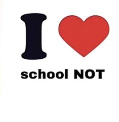 i love school not sticker