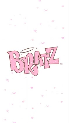 the word braz written in pink on a white background