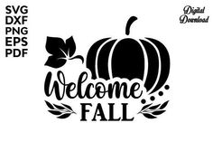 Welcome Fall, Fall Svg Fall Svgs, Svg Ideas, Cricut Halloween, Bumble Bees, Fall Svg, American Flag Background, Flag Background, Grateful Thankful Blessed, Welcome Fall