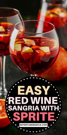 Easy Red Wine Sangria With Sprite Sangria With Sprite, Red Sangria Recipes Easy, Sprite Recipe, Easy Sangria, Best Sangria Recipe, Spanish Red Wine, Red Sangria Recipes, Easy Sangria Recipes, How To Make Sangria