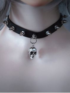 Skull Choker Necklace, Skull Choker, Alcohol Free Wine, Herbal Coffee, Gothic Chokers, Gothic Accessories, Gothic Steampunk, Grunge Girl, Skull Pendant