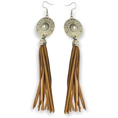 PRICES MAY VARY. Long Country Dangle Earrings: Make a big splash this year with these trendy, geometric earrings Fun Western Fashion Earrings: Brown leather dangling tassels will be sure to make a statement Festival Jewelry: Add a cute western look to your outfit for festivals, concerts, rodeos, parties and more Length: 6.5 inches Lifetime Jewelry Warranty: Broken, lost, or just worn out - We will replace it FREE for LIFE! If for some reason it's discontinued, choose anything else of similar or Slash Christmas, Country Earrings, Lifetime Jewelry, Western Earring, Leather Rings, How To Make Tassels, Beach Bohemian, Big Splash, Cowgirl Jewelry