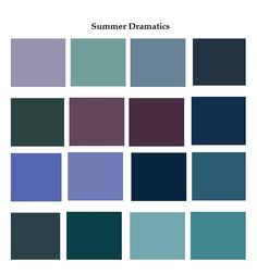 the color scheme for autumn in shades of blue and green