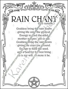 Homemade Halloween Spell Book - KarensCubby.com Rain Summoning Spell, Rain Spell, Weather Witch, Herbs Recipes, Summoning Spells, Witchy Spells, How To Do Magic, Halloween Spell Book, Wish Spell