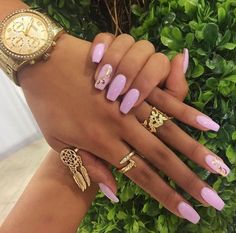 Pink Nail Art, Stil Boho, Nails Polish, Nail Jewelry, Fabulous Nails, Dope Nails, Gorgeous Nails, Perfect Nails, Love Nails