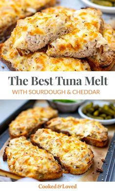 the best tuna melt with sourdough and cheddar is an easy appetizer