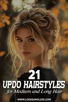 Chic Updo, Updo Ideas, Medium To Long Hair, Easy Updo, Easy Updo Hairstyles, Fancy Hair, Messy Buns, Polished Style, Easy Updos