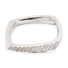 Tiffany & Co. Gehry Torque Diamond Ring In 18kt White Gold 0.18 Ctw Ring / White Gold Tiffany &Amp; Co. Gold Tiffany, Ring White Gold, White Gold Rings, Tiffany & Co., Limited Time, Diamond Ring, White Gold, Engagement Rings, Ring