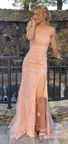 Elegant Strapless Split Side Lace Mermaid Long Prom Dress,Evening Dress,PD37706 1. Material:lace,pognee.2. Color: it can be in custom color, please contact us and tell us dress number, then we will send you more colors to choose.3, Size: can do both standard size and custom size. If you need do custom sized dresses, please send us following measurements or leave a note when place an order.bust______ cm/inchwaist______cm/inchhip:_______cm/inchdress length:_______cm/inchshoulder to shoulder :_____ Prom Dresses For Blondes, Prom Dress Inspo, Strapless Prom Dress, Deb Dresses, Prom Dress Evening, Stunning Prom Dresses, Prom Dress Inspiration, Cute Prom Dresses, Backless Prom Dresses