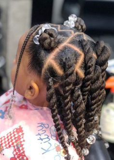 Hairstyles With Beads, Black Baby Girl Hairstyles, Baby Girl Hairstyles Curly, Daughter Hairstyles, Toddler Braided Hairstyles, Cabello Afro Natural, Cute Toddler Hairstyles, Lil Girl Hairstyles, Kids Curly Hairstyles