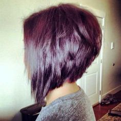 Long Stacked Bob Inverted Bob Haircuts, Angled Bob Hairstyles, Stacked Bob Haircut, Choppy Bob Hairstyles, Angled Bob, 2015 Hairstyles, Hair 2018, Mid Length Hair