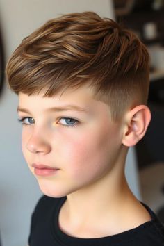 Boy Her Cut, Boys Long Fringe Hairstyles, Boys Haircuts With Lightning Bolt, Cut For Boys, Boy Faded Haircut, Best Hair Styles Boys, Boys Alpaca Haircut, Haircuts For Long Hair Boys