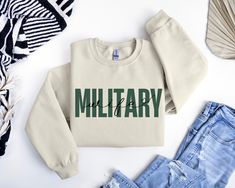 Military Wife Sweatshirt, Army Wife Sweatshirt, Air Force, Proud Army Wife, Army Wifey, Military Sweatshirt, Army Sweatshirt, Army Family Product Features 50% cotton/50% polyester Heather Sport 60P/40C Safety Green is ANSI/ISEA 107 compliant 20/1 Double-needle stitching at shoulder, armhole, neck, waistband and cuffs 1x1 rib with spandex Air jet yarn for softer feel and reduced pilling Tear away label How Do I Order 1- Please review all the information provided before placing an order 2- Select Air Force Family, Army Sweatshirt, Wife Sweatshirt, Air Force Families, Army Family, Army National Guard, Army Wife, Military Wife, National Guard