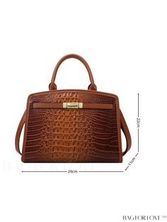 BagForLove - Stylish Crocodile Patterned PU Leather Tote Bag for Women with Large Capacity Product Description Color Brown Type Square Bag Bag Size Medium Closure Type Zipper Material PU Size Chart INCH CM Bag Length Bag Width Bag Height 11.4 inch 4.3 inch 8.7 inch Bag Length Bag Width Bag Height 29 cm 11 cm 22 cm Details Pictures Similar Products h2 { text-align: center; } /* æ¢è¡ */ li{ white-space: normal; word-break: break-all; word-wrap: break-word; } .red-box { width: 100%; display: flex; flex-direction: row; flex-wrap: wrap; justify-content: center; } .red-box > div { width: 190px; height: 250px; margin: 10px; } .red-box > div > a > img { width: 190px; height: 250px; } .size-box { width: 100%; margin: auto; white-space: nowrap; } .table { border-collapse: collapse; border-spacing: Crocodile Pattern, Word Wrap, Bag Bag, Square Bag, Bag For Women, Womens Tote, Leather Tote Bag, Womens Tote Bags, Leather Tote