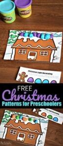 free christmas patterns for preschoolers