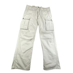 These Levi's White Cargo Pants Offer Ample Storage With Multiple Pockets And Secure Button Closures For A Professional Yet Functional Look. Multiple Pockets Button Closures Durable Fabric Straight-Leg Fit Versatile Design Has A Mark Near The Crotch. It Looks Like It Will Wash Out, But Didn't Want To Remove The Tags To Wash. Size: Mens 36 Condition: Pre-Owned Like New Has A Mark That Looks Like It Will Launder Out. See Pictures. See Pictures For Additional Details, Flaws, And Measurements (Can Be White Cargo Pants, Grunge Skater, Fall Clothes, Cargo Pants Men, Levis Men, Levis Jeans, Cargo Pants, Mens Jeans, Clothing Items