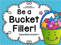 be a bucket filler class book and sort with an image of a basket full of stars