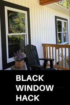 Forget expensive black windows, here’s an easy hack that’s even better. Black Window Hack Exterior, White Windows Black House, How To Make White Windows Black, White And Black Windows Exterior, Charcoal House White Windows, Green House White Windows Black Trim, White Siding White Trim, White Cottage With Black Trim, Black Trim Around Windows Exterior