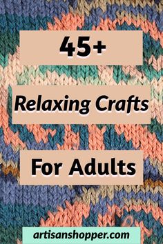 45+ Relaxing crafts for adults Winter Arts And Crafts For Adults, One Handed Activities For Adults, Craft Projects For Adults Diy Ideas, Service Projects For Adults, Easy Crafts For Women, Fun Adult Crafts To Do With Friends, Craft Party For Adults, Easy Crafts For Adults Cheap, Easy Crafts For Seniors Nursing Homes