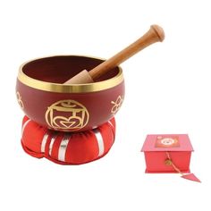 Red 7 Chakras Singing Bowl with Cushion, Stick and Box Size: 4.5" Included: Bowl, Cushion, Stick and Gift Box Temple Sounds chakra and symphonic sets are both rare and of very high quality. Our healing sets were cherry picked by us from thousands of bowls and represent a fantastic value to the healer and energy worker who needs excellent bowls for their clients but does not have the years to spend searching bowl by bowl for a complete set. These bowls were specially picked and also with the focu Rain Sticks, The Healer, Boost Immunity, Sound Therapy, Garden Help, Singing Bowl, Percussion Instruments, Mind Body Spirit, 7 Chakras