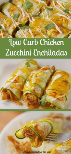 this is an image of zucchini enchiladas