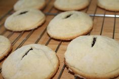 freshly baked cookies cooling on a wire rack