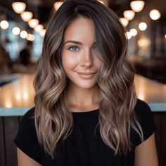 25 Gorgeous Balayage for Dark Hair Ideas Balayage For Dark Hair, Dark Hair Ideas, Traditional Highlights, Sunkissed Hair Brunette, Ugg Classic Mini Ii, Barefoot Dreams Blanket, Brown Hair Inspo, Brunette Hair With Highlights, Balayage Hair Dark