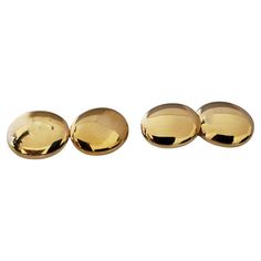 Vintage Tiffany & Co. 18 Karat Yellow Gold Cufflinks- These elegant cufflinks by Tiffany & Co. are crafted in beautifully detailed 18K yellow gold. Size: 16 mm x 13 mm Weight: 11.1 dwt. / 17.4 gr. Hallmark: Tiffany & Co. Tested 18K gold. Very good condition, professionally polished. Will come packaged in a gift box or pouch (when possible) and will be shipped U.S. Priority Mail Insured. DV101022/17KCS Vintage Tiffany, Gold Cufflinks, Vintage Cufflinks, Tie Pin, Tiffany And Co, Tiffany & Co., Hallmark, Round Sunglasses, Cufflinks