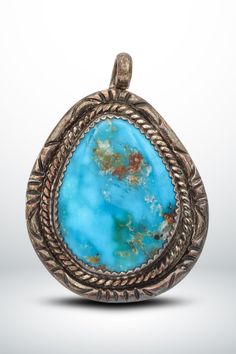 Celebrate the beauty of Navajo craftsmanship with this stunning Fred James turquoise pendant. Made with sterling silver, it’s an elegant nod to authentic Native American jewelry. #navajojewelry #southweststyle #handcraftedjewelry Navajo Jewelry, Southwest Style, Vintage Navajo, Vibrant Blue, American Jewelry, Turquoise Pendant, Pendant Bracelet, Native American Jewelry, Earthy Tones