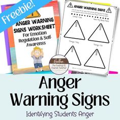 This free resource is the best addition to your SEL curriculum or anger management lesson plans! This worksheet has 4 warning signs to help students navigate what their anger feels like to themselves. This free activity helps students to dive deeper into the 'calm' before the storm so that can pract... Anger Management Strategies, Emotional Literacy, Coping Skills Activities, Counseling Worksheets, School Counseling Lessons, Dealing With Anger, Individual Counseling