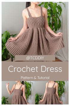 the crochet dress pattern is easy to make