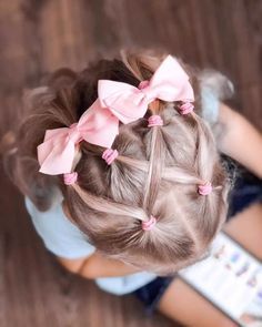 Toddler Girl Hairstyles, Medium To Long Hair, Easy Little Girl Hairstyles, Her Hair, Girl Hairstyles, Toddler Girl, Long Hair, Hairstyles, Hair