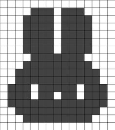 a black and white pattern with squares in the shape of an elephant's head