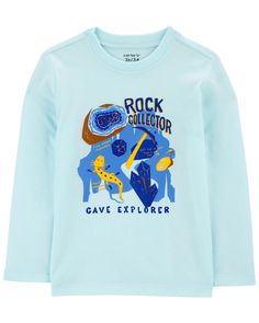 Designed with long sleeves and a cool graphic, this tee is perfect for your little one. Toddler Boy Tops, Preemie Clothes, Boys Fall Outfits, Activewear Sets, Toddler Boy Outfits, Top Graphic Tees, Kids Outfits Girls, Set Outfit, Outerwear Sweater