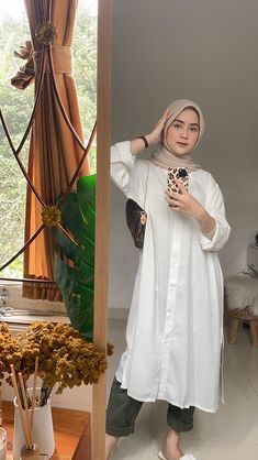 Lebaran Outfit, Kulot Pants, Hijab Ideas, New Hijab, Match Outfits