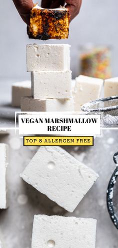 vegan marshmallow recipe made with top 8 allergen free glubs