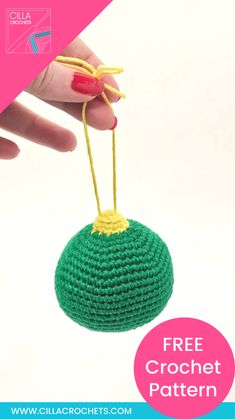 Crochet this little Christmas tree decoration bauble using the free crochet pattern. This is a fun DIY Christmas project that's quick and easy. You can also dress it up by using a few different colours of yarn or by adding a wee bit of embroidery.