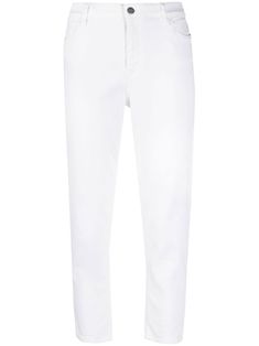 white stretch-cotton front button fastening belt loops classic five pockets cropped Purchasing this item continues its narrative and reduces the environmental impact by avoiding the use of new resources needed to make the product from scratch, such as water, materials and electricity, and avoiding additional manufacturing impact. Learn more about what makes a product Conscious on our Conscious Criteria page Classic White Cropped Jeans With Five Pockets, White Cropped Jeans With Belt Loops, White Cropped Leg Jeans With Belt Loops, White Mid-rise Jeans With Button Closure, White Tapered Leg Jeans With Belt Loops, White Tapered Leg Cropped Jeans, Pink Lifestyle, Pink Collection, Jeans White